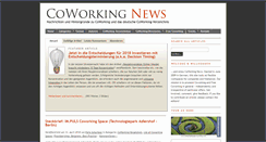 Desktop Screenshot of coworking-news.de