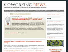 Tablet Screenshot of coworking-news.de